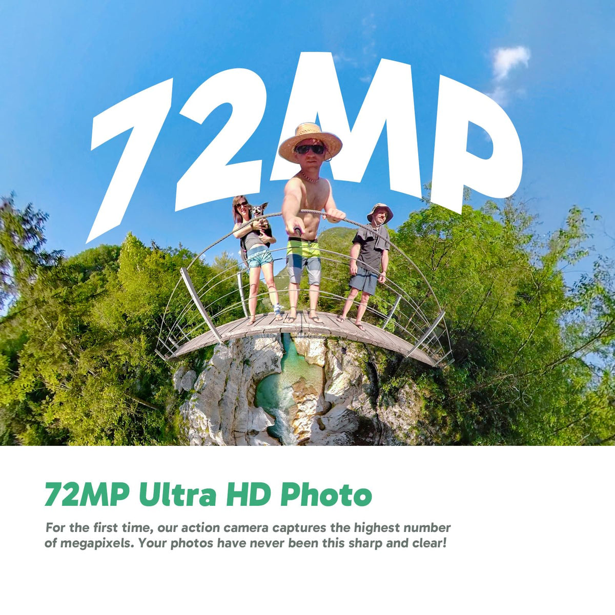 AKASO 360° Action Cam - 5.7K 72MP 360 Degree Action Camera with 128GB Memory Card, Dual 1/2" 48MP Sensors, 2.29'' Touchscreen, Invisible Selfie Stick Effect, 360° Horizon Lock, and AI Tracking