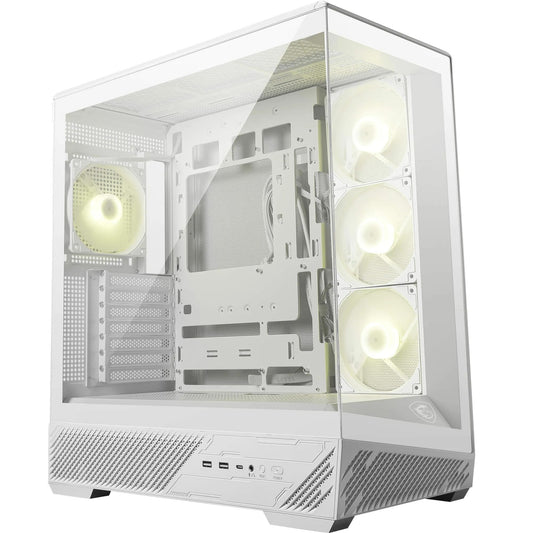 MSI MAG PANO 130R PZ Alb - Carcasa de gaming Mid-Tower - 306-7G32W21-HH9