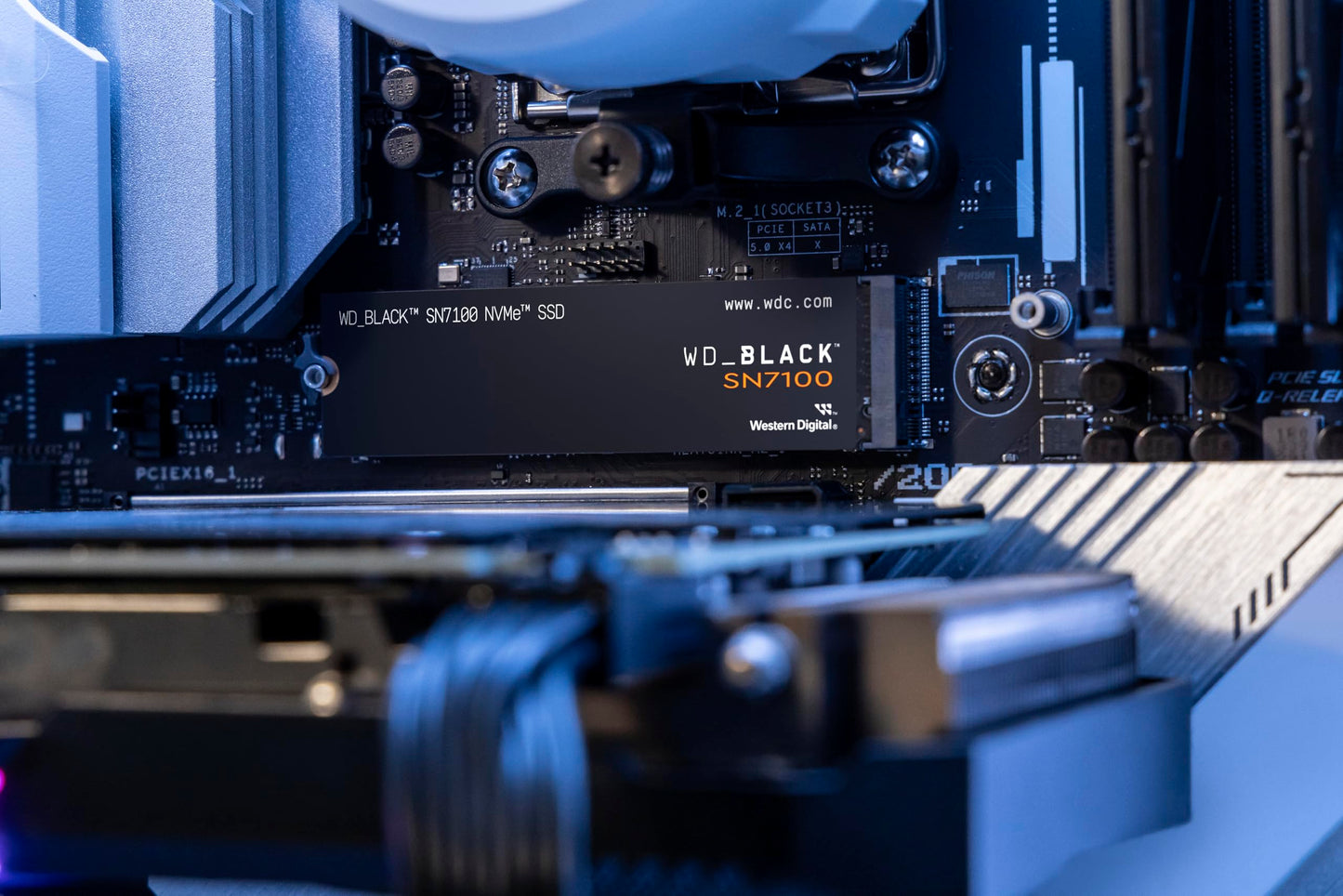 WD_BLACK SN7100 NVMe SSD 500 GB (high-performance gaming memory, up to 6,800 MB/s read, PCIe Gen4, energy efficiency, for desktop, laptop & handheld game consoles) - POWERED BY SANDISK - WDS500G4X0E-00CJA0