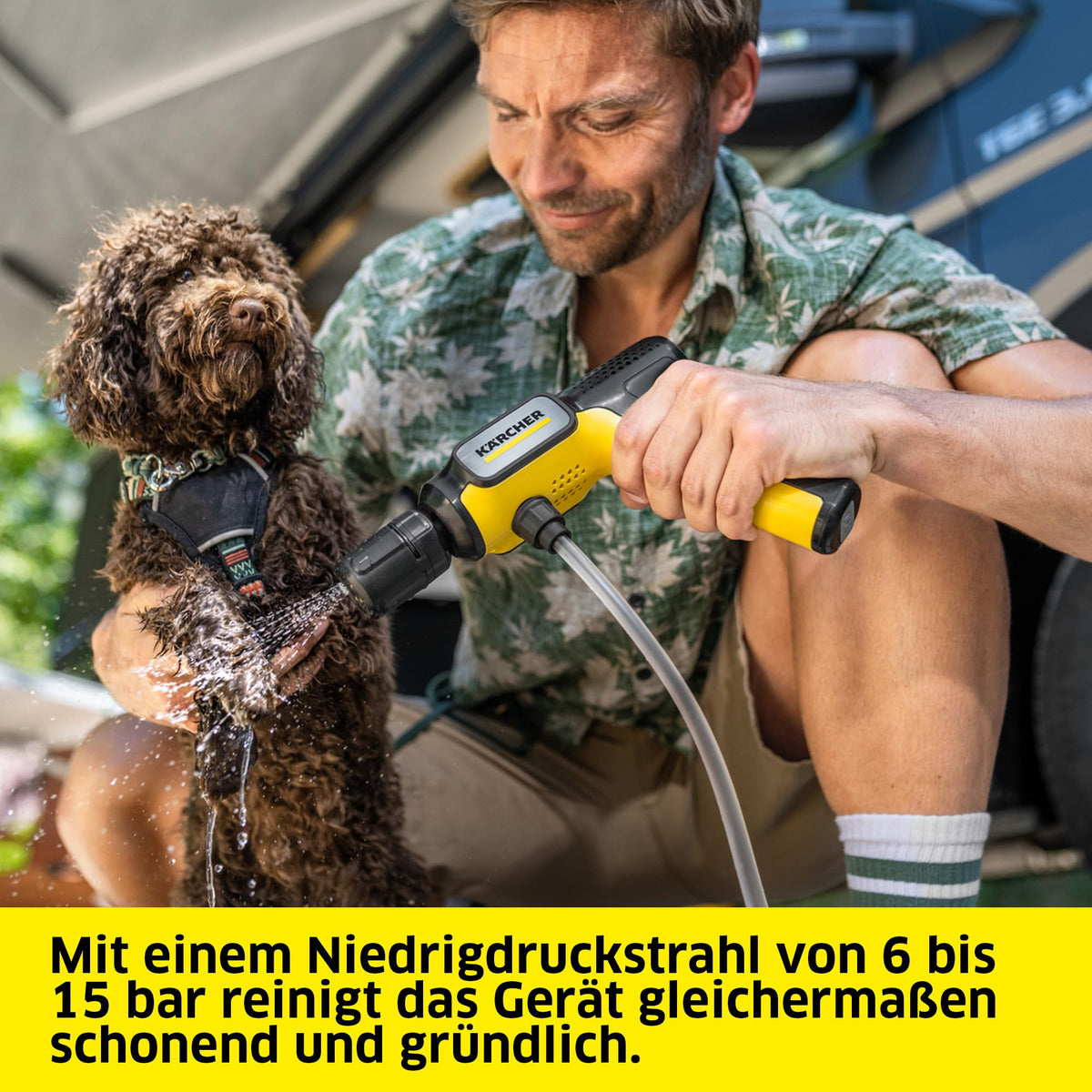 Kärcher Pressure Washer OC Handheld Compact, max. 15 bar, foldable, USB-C, 150 l/h, 5 m hose, battery-operated - 1.328-128.0