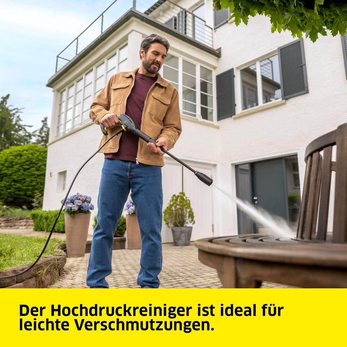 Kärcher High Pressure Cleaner K 2 Horizontal VPS Home, Pressure: max. 110 bar, Flow rate: 360 l/h, Area performance: 20 m²/h, 3.5 kg, High-pressure hose and gun, Vario Power spray lance, Home Kit - 1.600-942.0