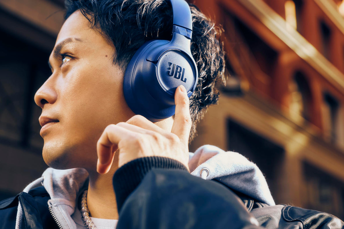 JBL Tune 780NC Wireless Over-Ear Headphones with Noise-Cancelling, Blue - JBLT780NCBLU