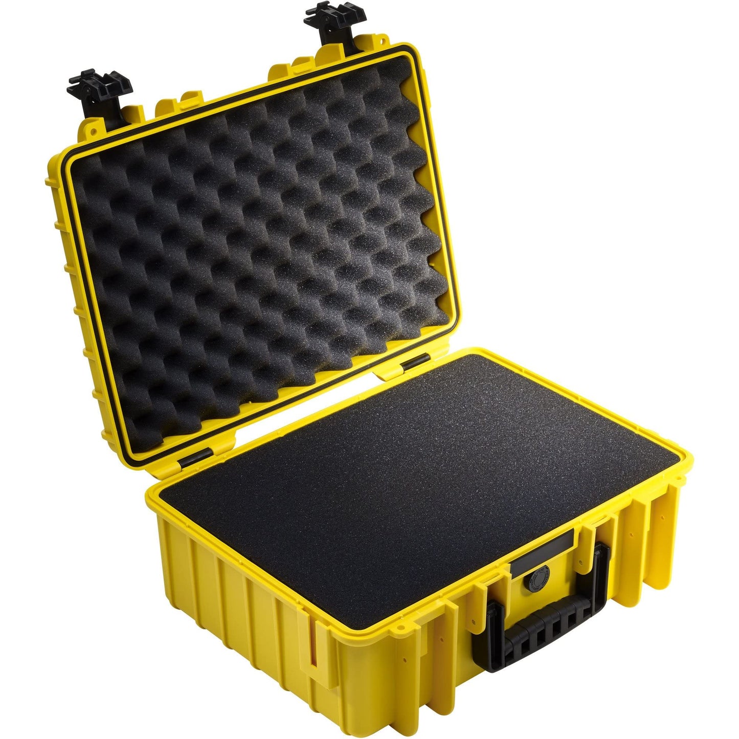 B&W International multi-purpose case Outdoor 5000 (PP.221) yellow - with cube foam - waterproof (IP67), dustproof, impact-resistant, extremely robust - 5000/Y/SI