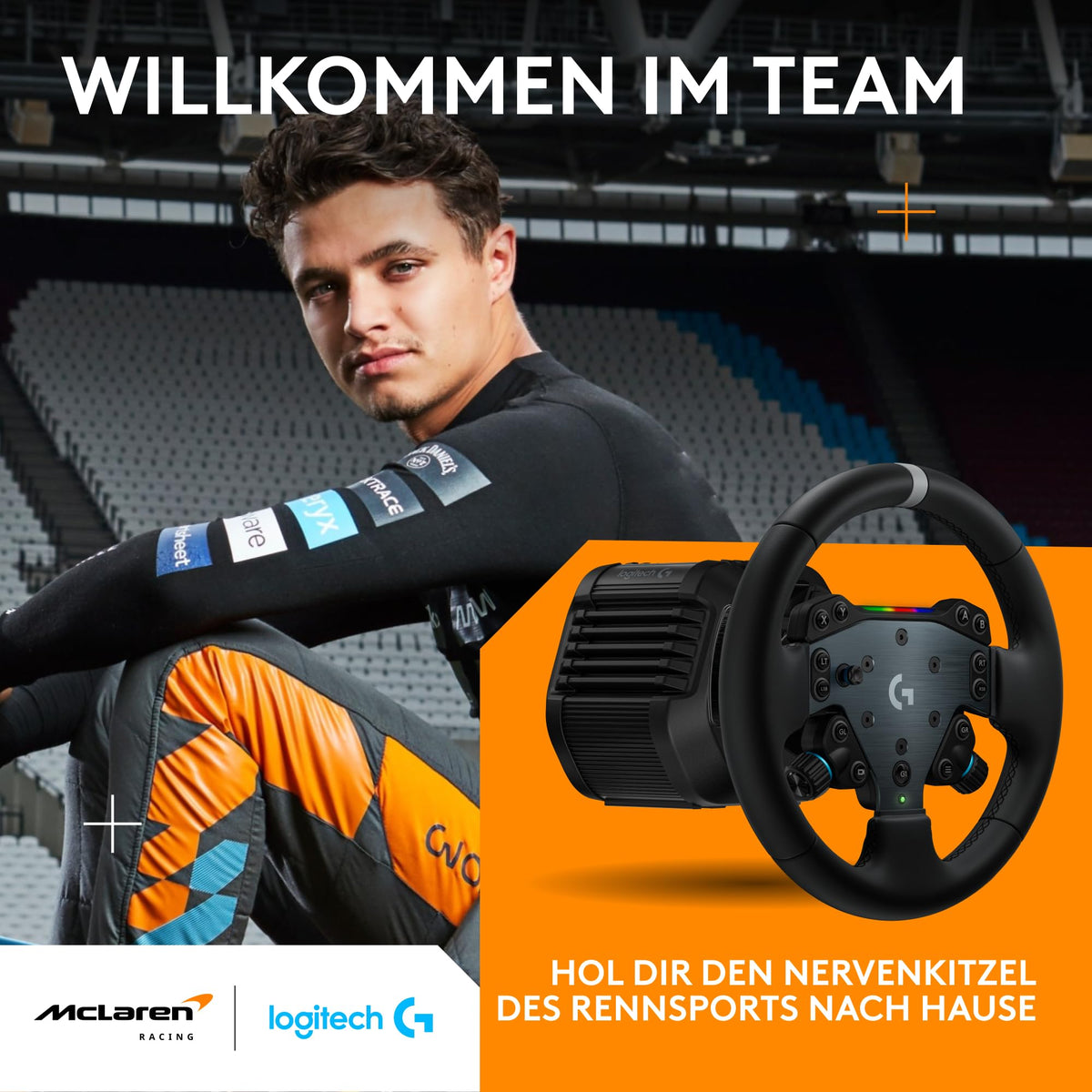 Logitech G RS50 System, set de volan pentru sim racing, 3 piese - Negru - 941-000336