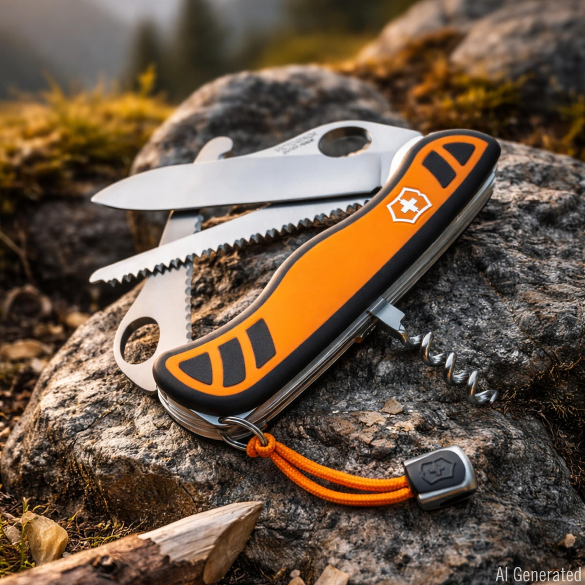 Victorinox Schweizer Taschenmesser Hunter XT Grip, Multitool, 6 Funcții - 0.8341.MC9B1