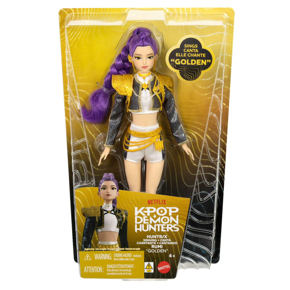 Mattel KPop Demon Hunters HUNTR/X Rumi „Golden“ Singpuppe - JRN40