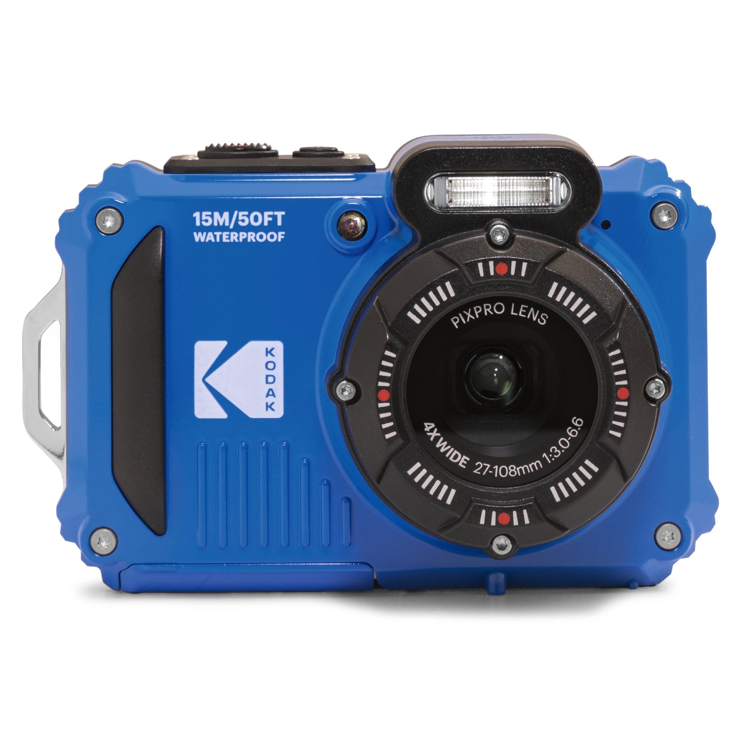 KODAK Pixpro WPZ2 - Digital camera compact 16M pixels, waterproof up to 15m, shockproof, video 720p, LCD screen 2.7 - Li-ion battery, blue - WPZ2BL