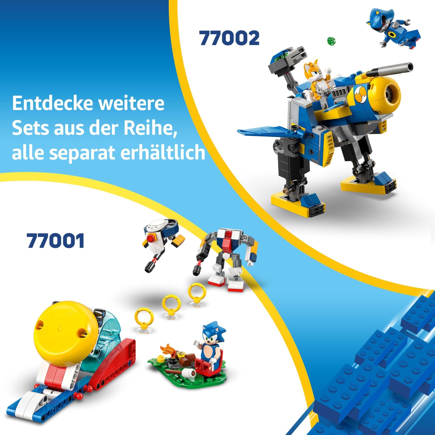 LEGO Sonic the Hedgehog Super Shadow vs. Biolizard, gamer toy, gift for boys and girls, collectible playset for children and video game fans, with figures of the characters 77003