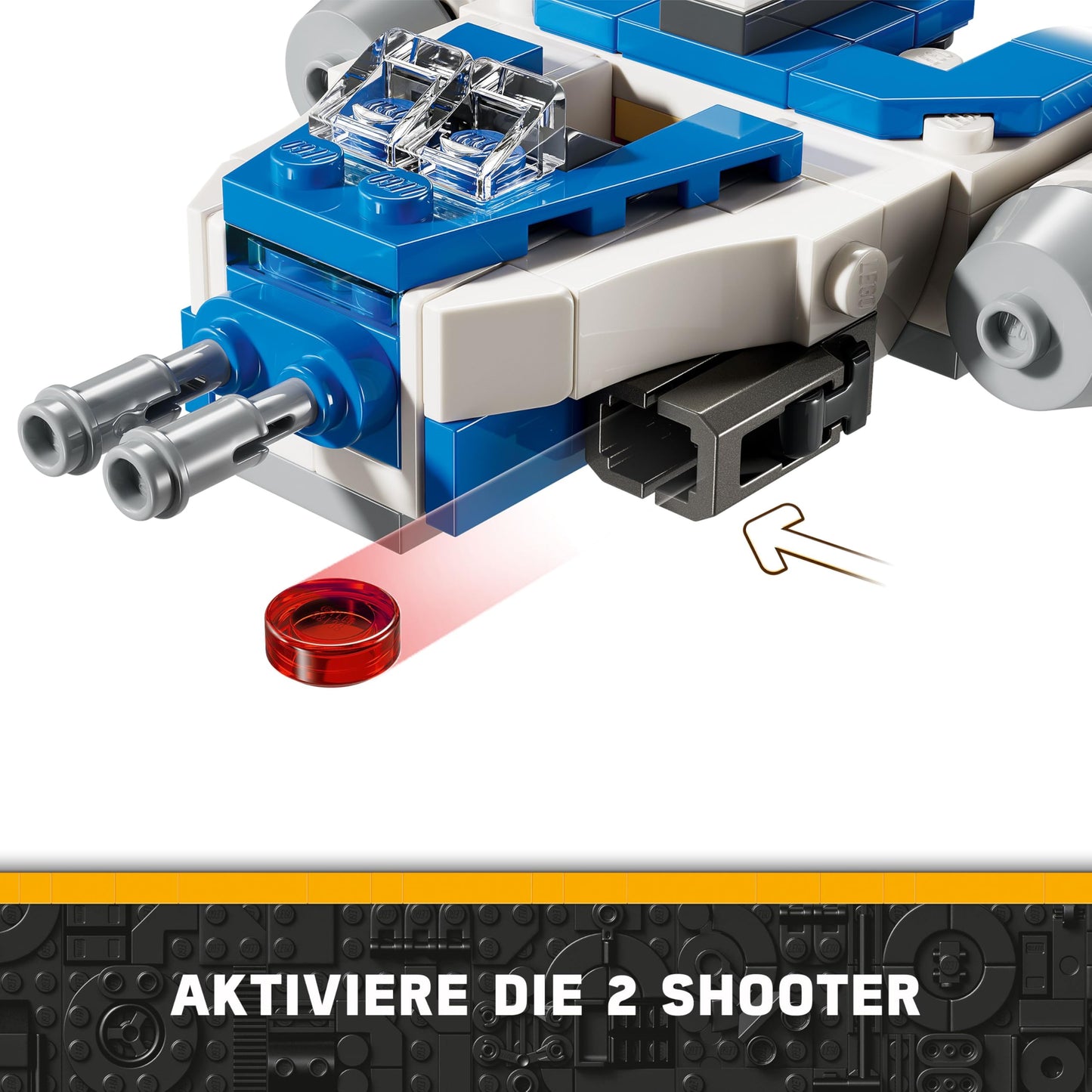 LEGO Star Wars Captain Rex Y-Wing Microfighter, buildable toy starship bricks to collect, gift idea for boys and girls aged 6 and up 75391