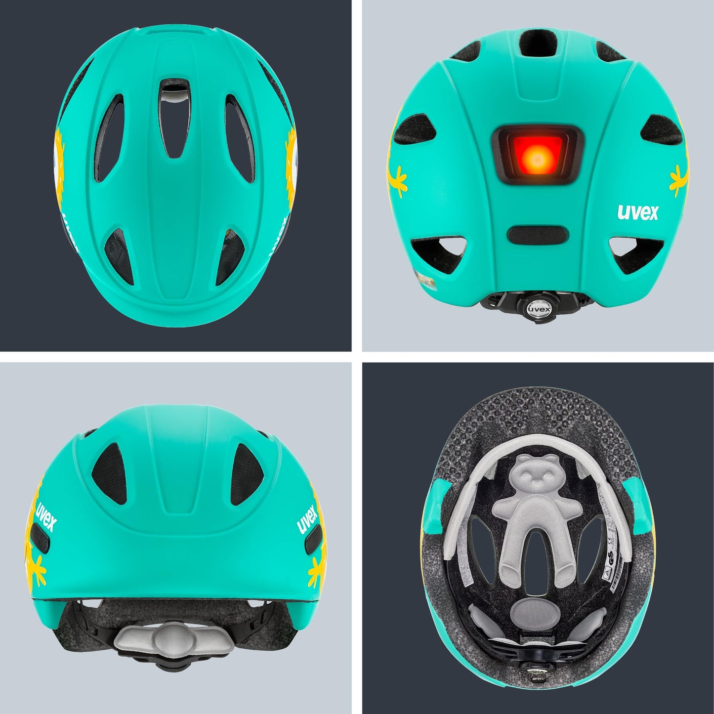 uvex OYO Style children's bicycle helmet, Monster Lagoon matt, 50-54 cm - S4100470717