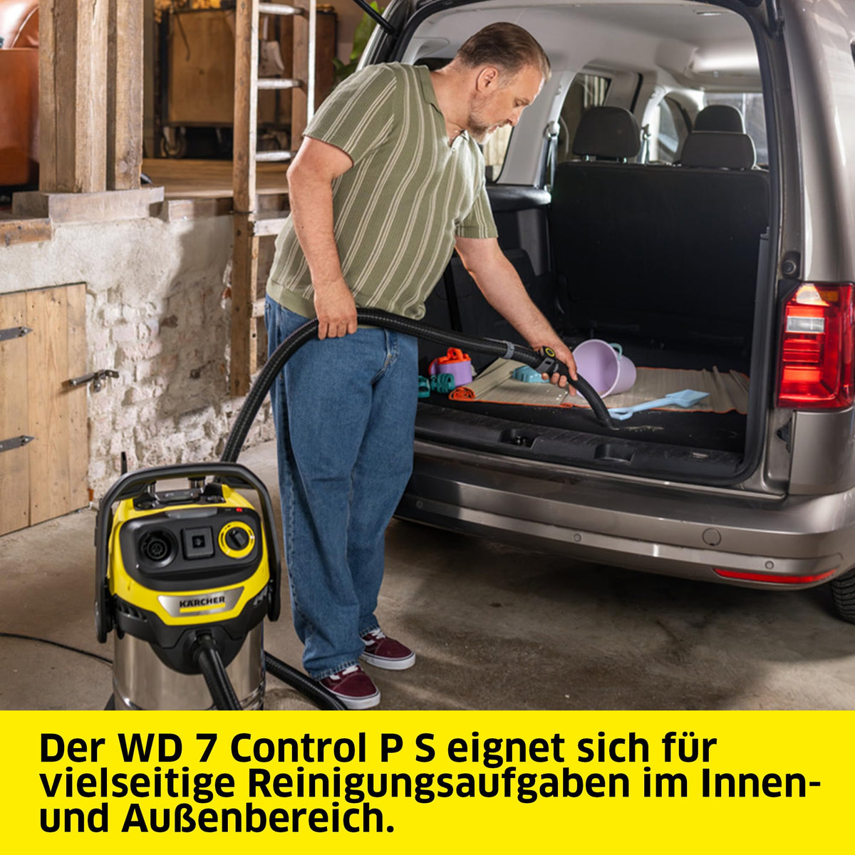 KÄRCHER Wet/Dry Vacuum WD 7 Control P S 30/6/35/T, Power: 1400 W - 1.628-385.0