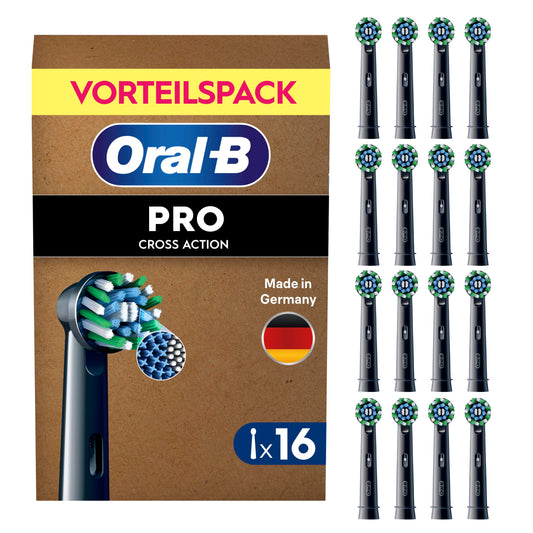 Oral-B Perii de schimb PRO CrossAction, Negru, 16 bucăți - 8006530033336