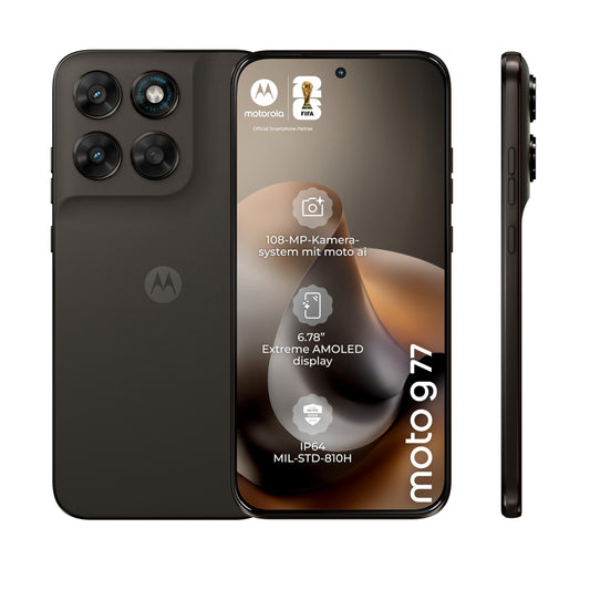 Motorola Moto g77 5G Smartphone 108MP Camera 8-256GB Black Olive - PBAWOO36ES