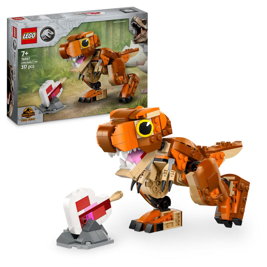 LEGO Jurassic World Little Eatie: T.Rex, building toy for boys and girls aged 7 and up, building set with dinosaur, gift for children, model with movable mouth, head and tail 76967
