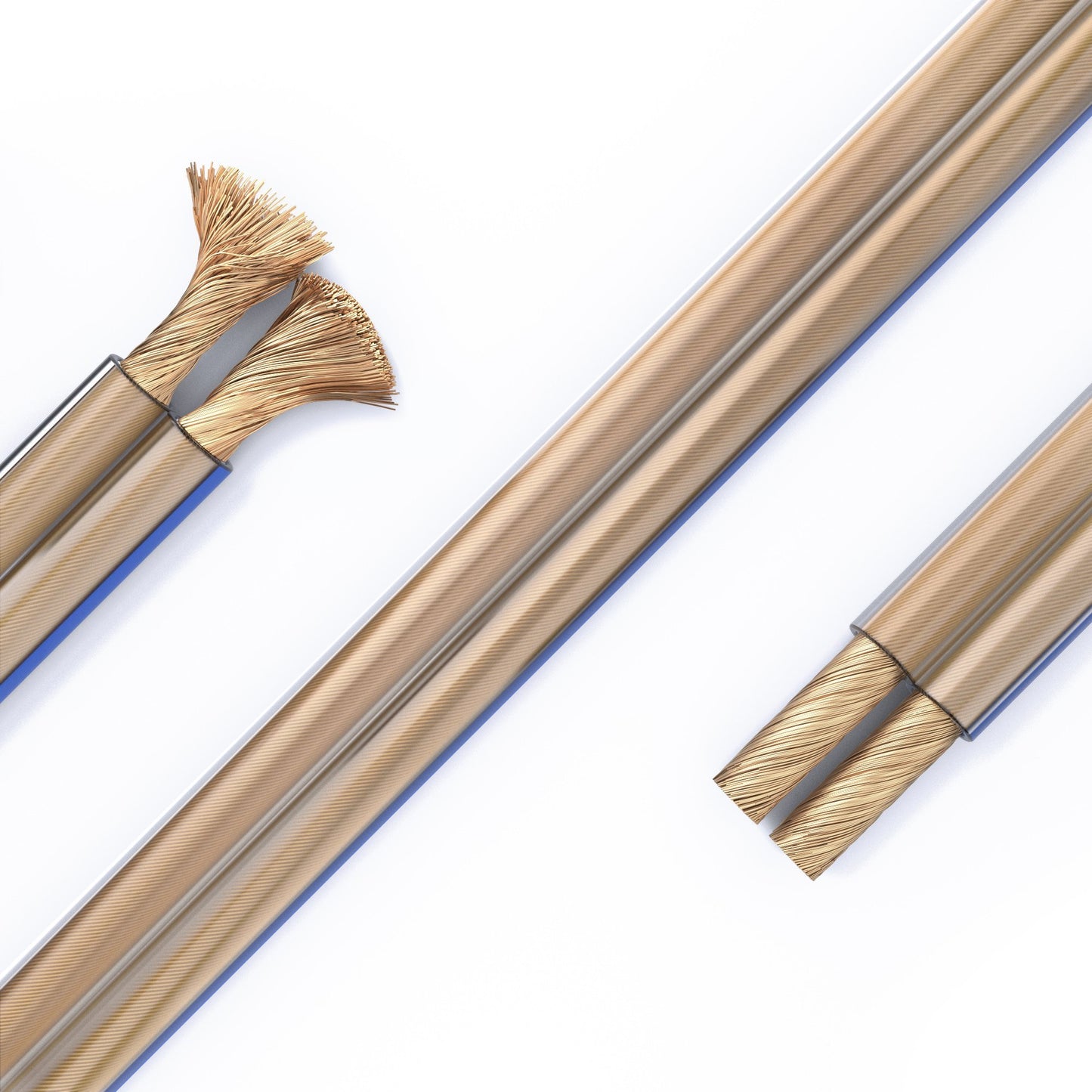 PureLink speaker cable OFC 2x4.00mm² (0.10mm), 30.0m, transparent with blue characteristic curve - SP020-030