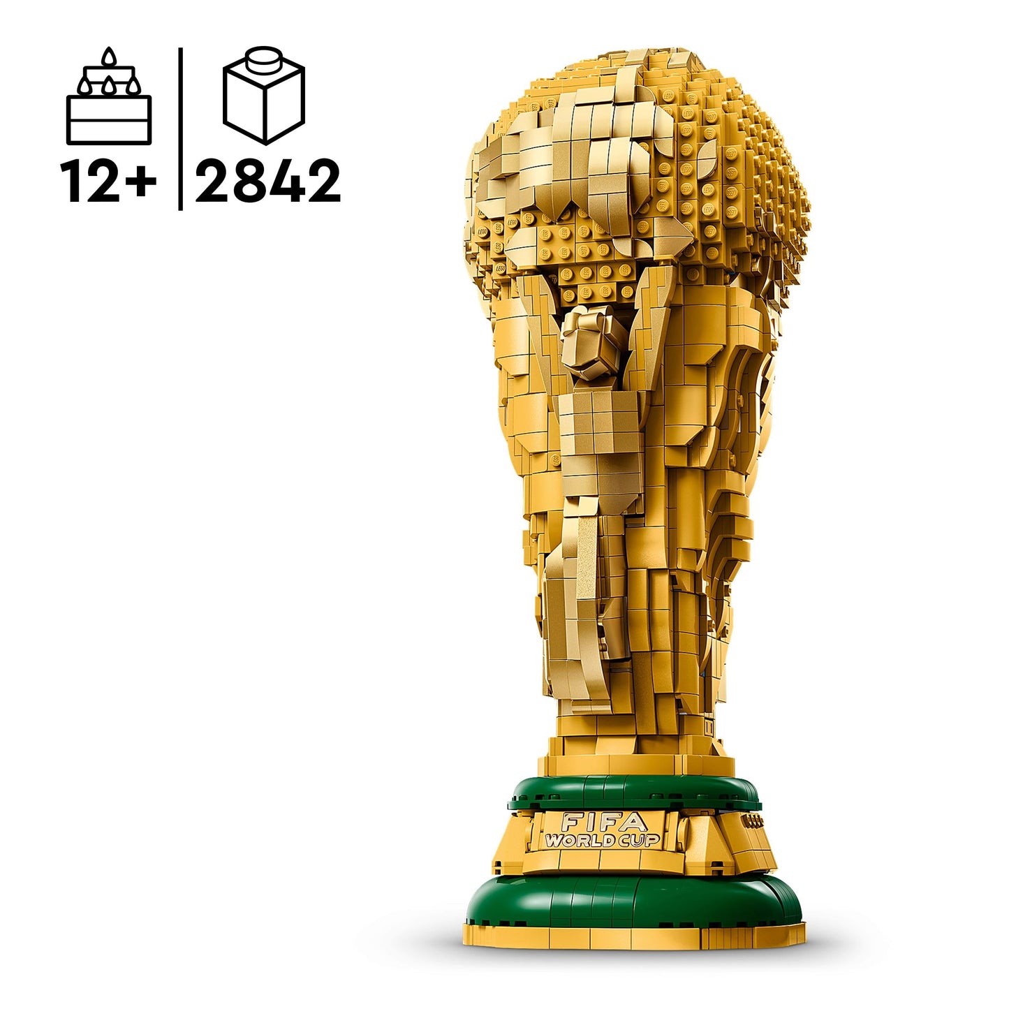 LEGO Editions Sports Official FIFA World Cup Cup - 3D DIY model with collectible minifigure - football gift for boys and girls aged 12 and over and adult fans - 43020