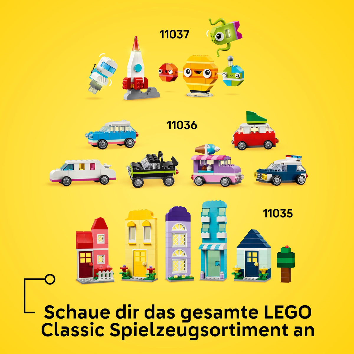 LEGO Classic Creative Pets - Set de cărămizi colorate - Construiește figurine de câine, pisică, iepure, hamster și pasăre - Kit de arte și meșteșuguri pentru băieți și fete de 5 ani și peste - Idee de cadou - 11034