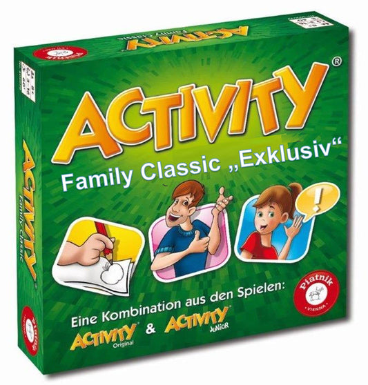 Piatnik 606076 - Activity - Family Classic Exclusive - The classic game as a combination of Activity Junior and Activity Original - pantomime, drawing, explaining, party game