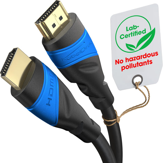 KabelDirekt – cablu HDMI 4K – 15,2 m – tehnologie germană Flexcore - 272