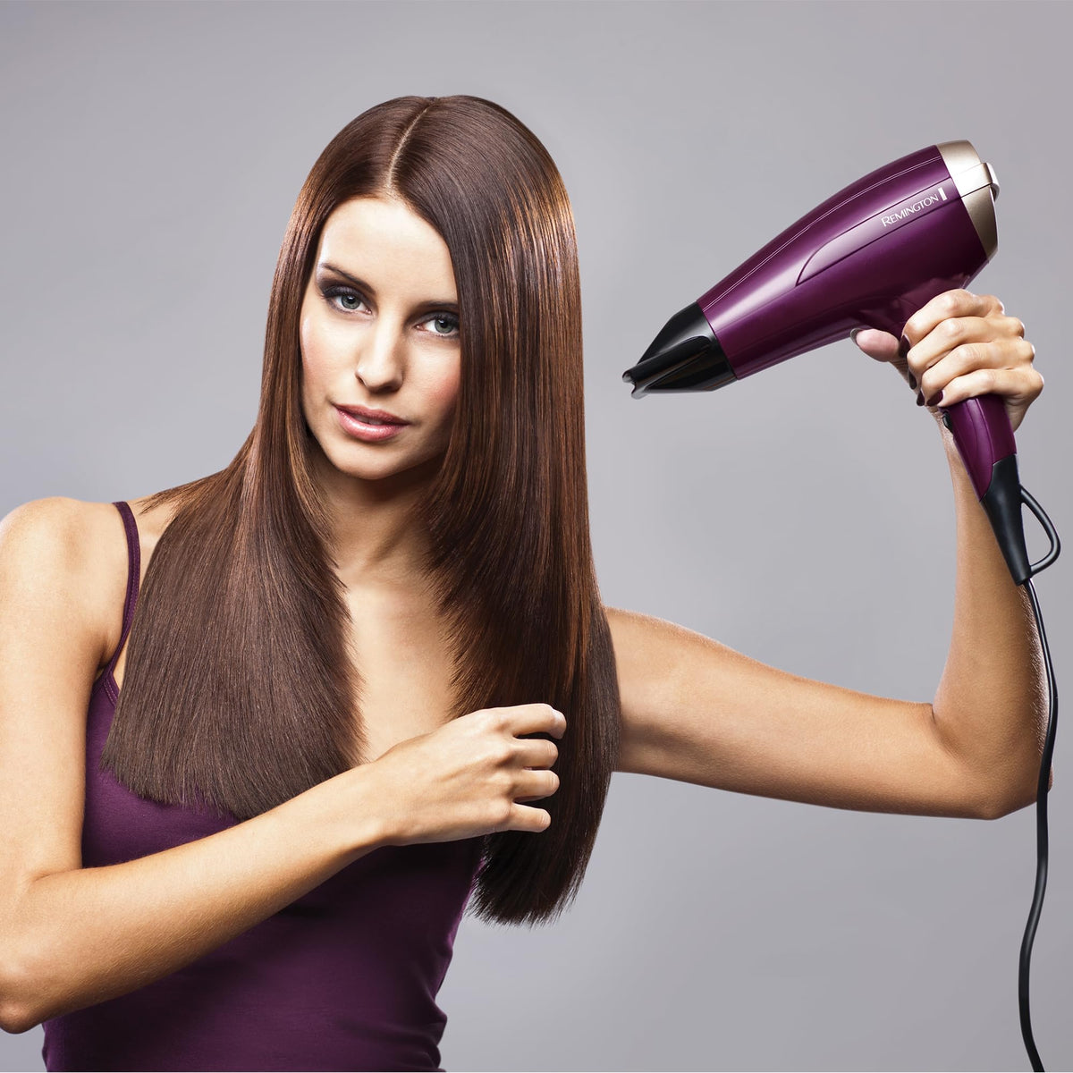 Remington Hair Dryer Ions Your Style, 2300 Watt, Purple, For More Volume