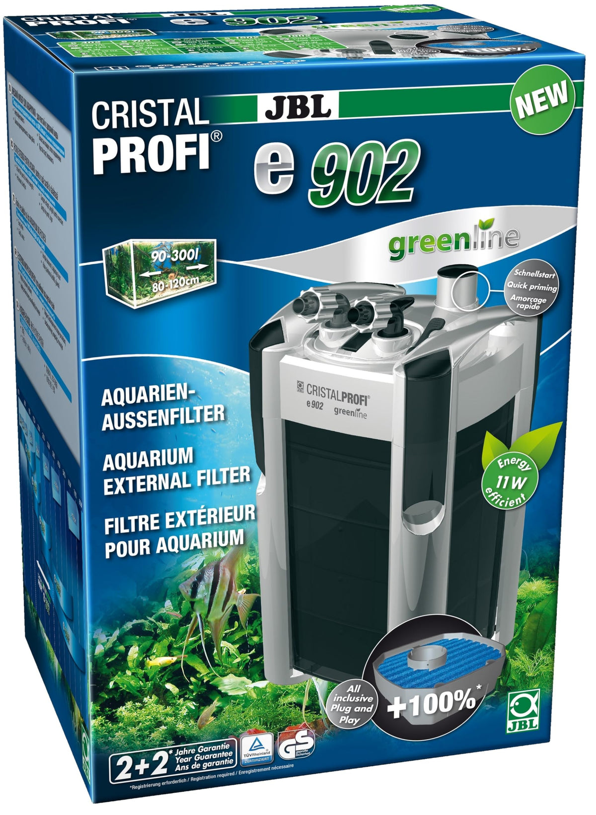 JBL CristalProfi e902 greenline external filter for aquariums - 6028200.0