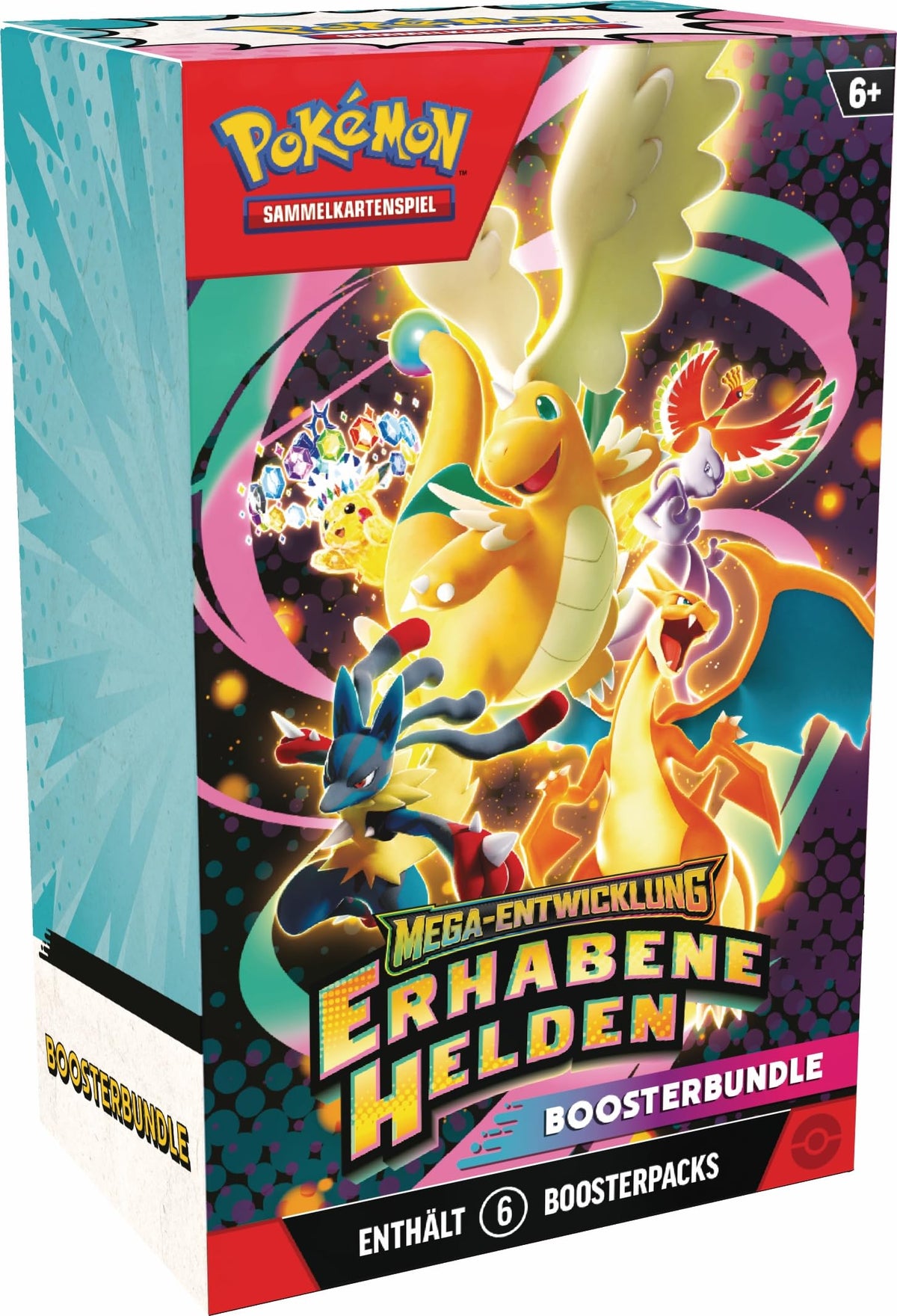 Pokémon Trading Card Game: Mega Evolution Booster Bundle - Exalted Heroes (6 Booster Packs) - Pokémon-Sammelkartenspiel
