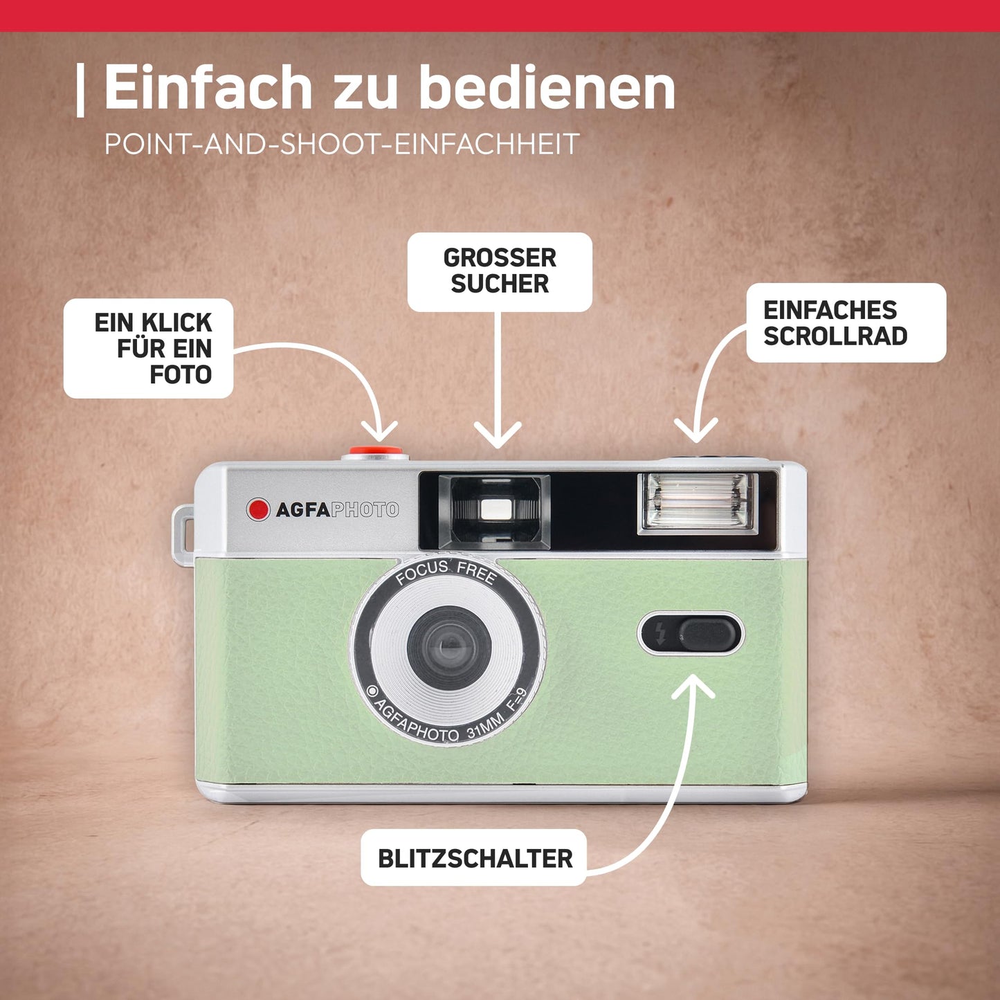 Agfa 35mm Reusable Compact Camera One Size - AG603004