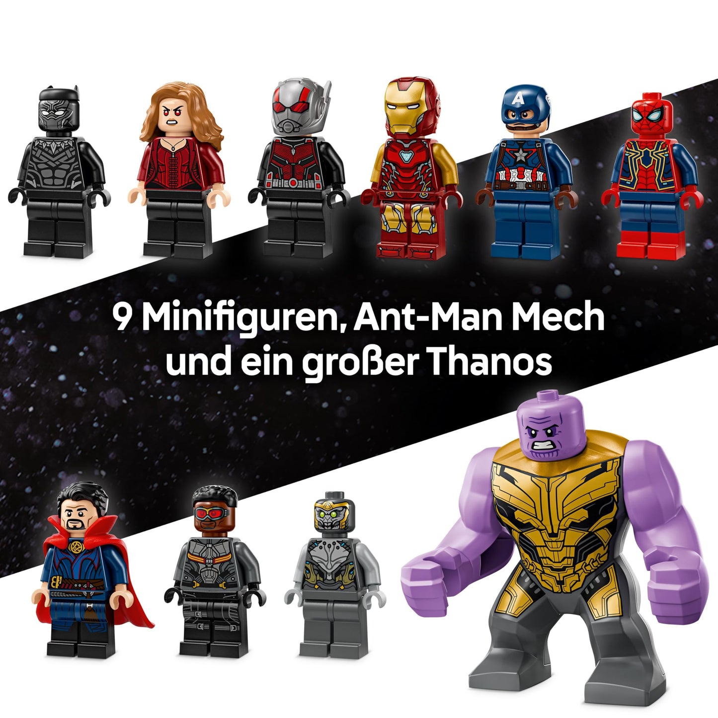 LEGO ǀ Marvel Avengers: Endgame Final Showdown - building toy with 10 minifigures including Captain America, Iron Man, Black Panther & Dr. Strange - Creative Gift for Boys and Girls 76323