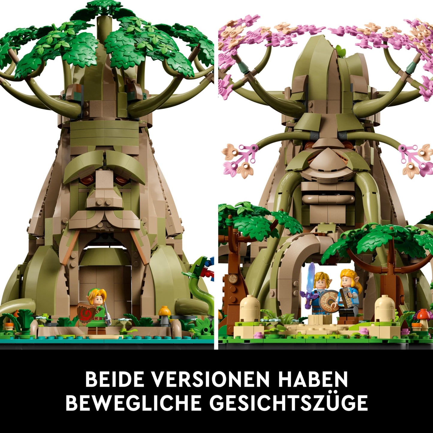 LEGO The Legend of Zelda Deku Tree 2-in-1 - collector's item to display with Princess Zelda & 3 Link minifigures - building set for adults & gift idea for video game fans - 77092