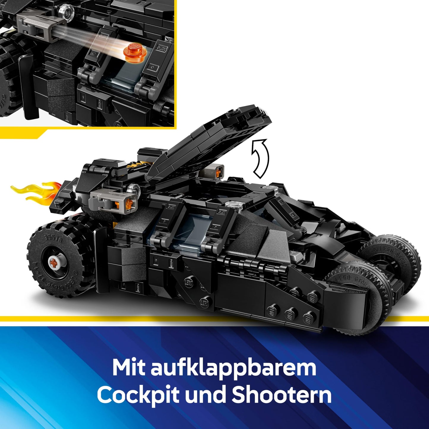 LEGO DC Batman: Batman Tumbler vs. Two-Face & The Joker - Superhero toy with Batmobile car - Playset with minifigures - Gift for boys and girls aged 8 and up 76303