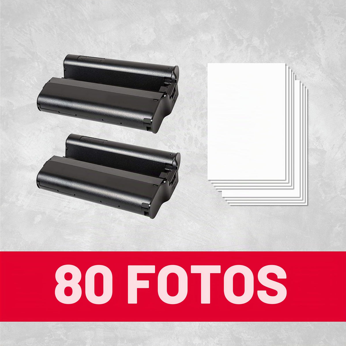 AGFA Photo - Cartușă și hârtie, 40 fotografii, format 10 x 15 cm, AMOC, compatibil cu AGFA Photo Realipix Moments și Kodak PD450, PD480 și PD450WIFI 80 - AMOC80