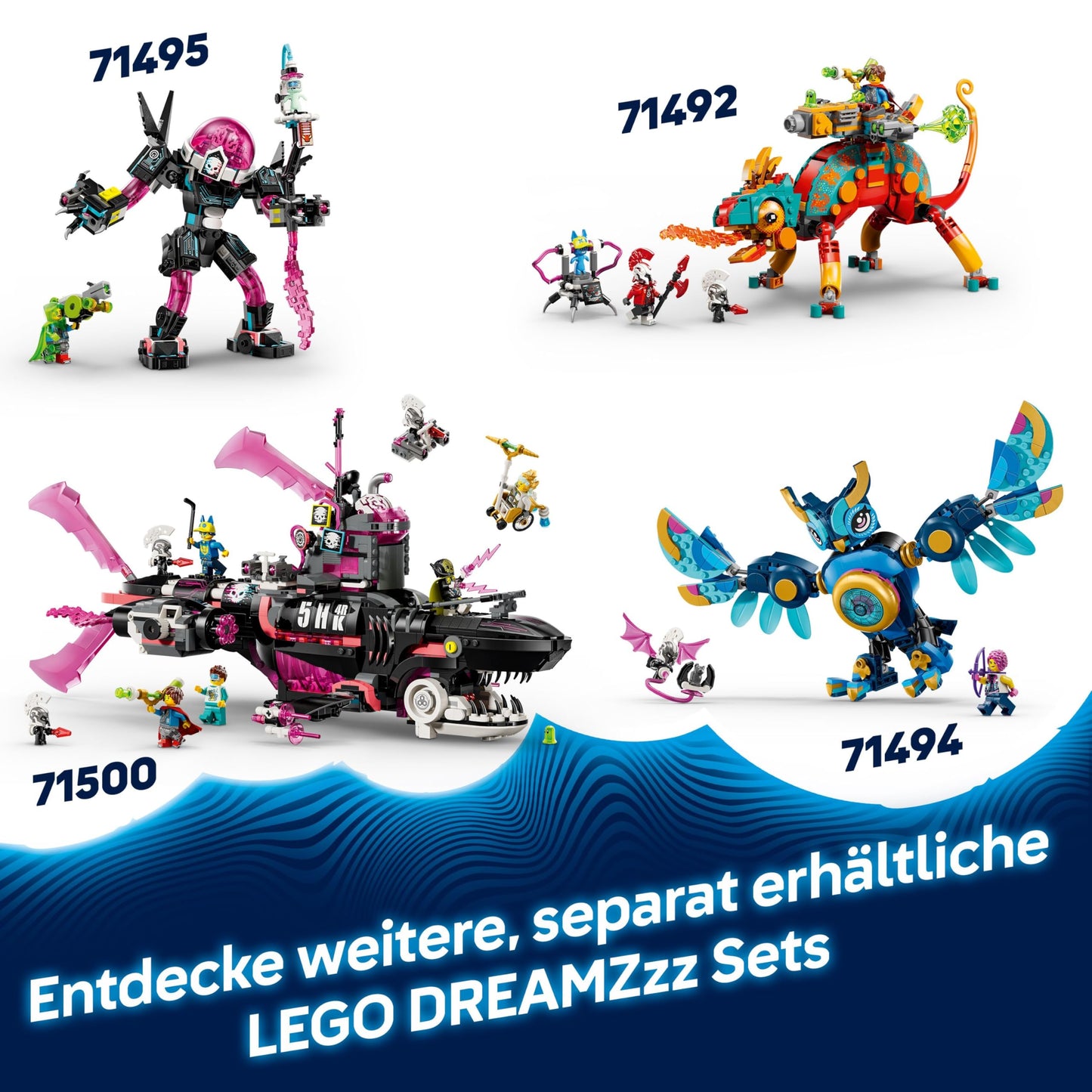 LEGO DREAMZzz Mateos Spray Can Truck - Toy with 2 building modes, modular boosters and 5 minifigures including Cooper and Mr. Oz - Birthday gift for girls and boys aged 9 and up - 71499