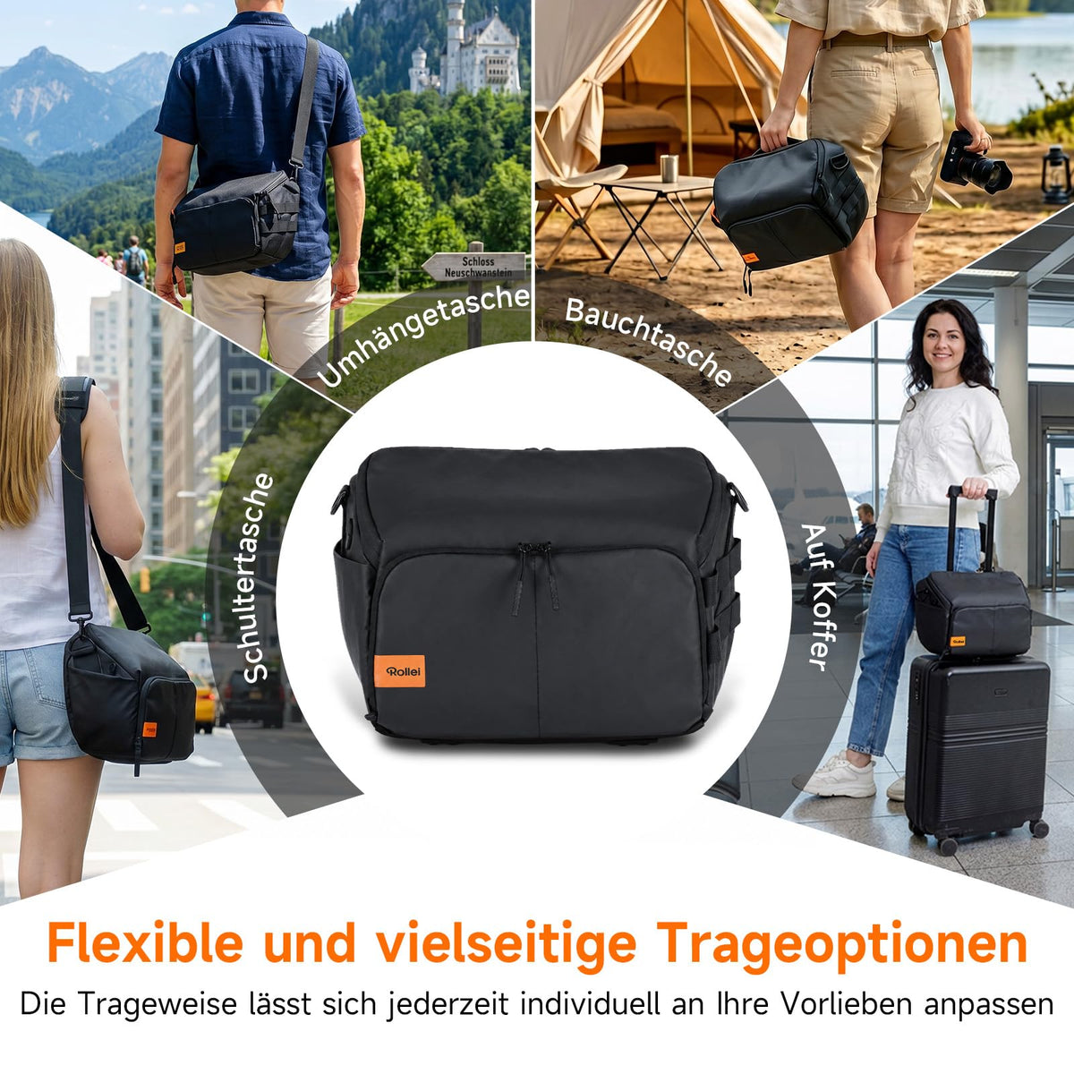Camera bag, Rollei Fotoliner Ocean Bag L camera bag large photo bag - 27526