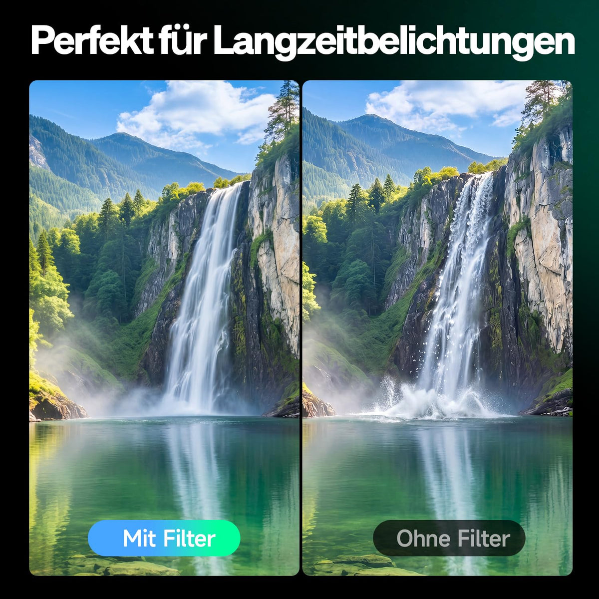 Rollei 67mm F:X Pro Variable ND8-ND512 round filter made of glass - 26456