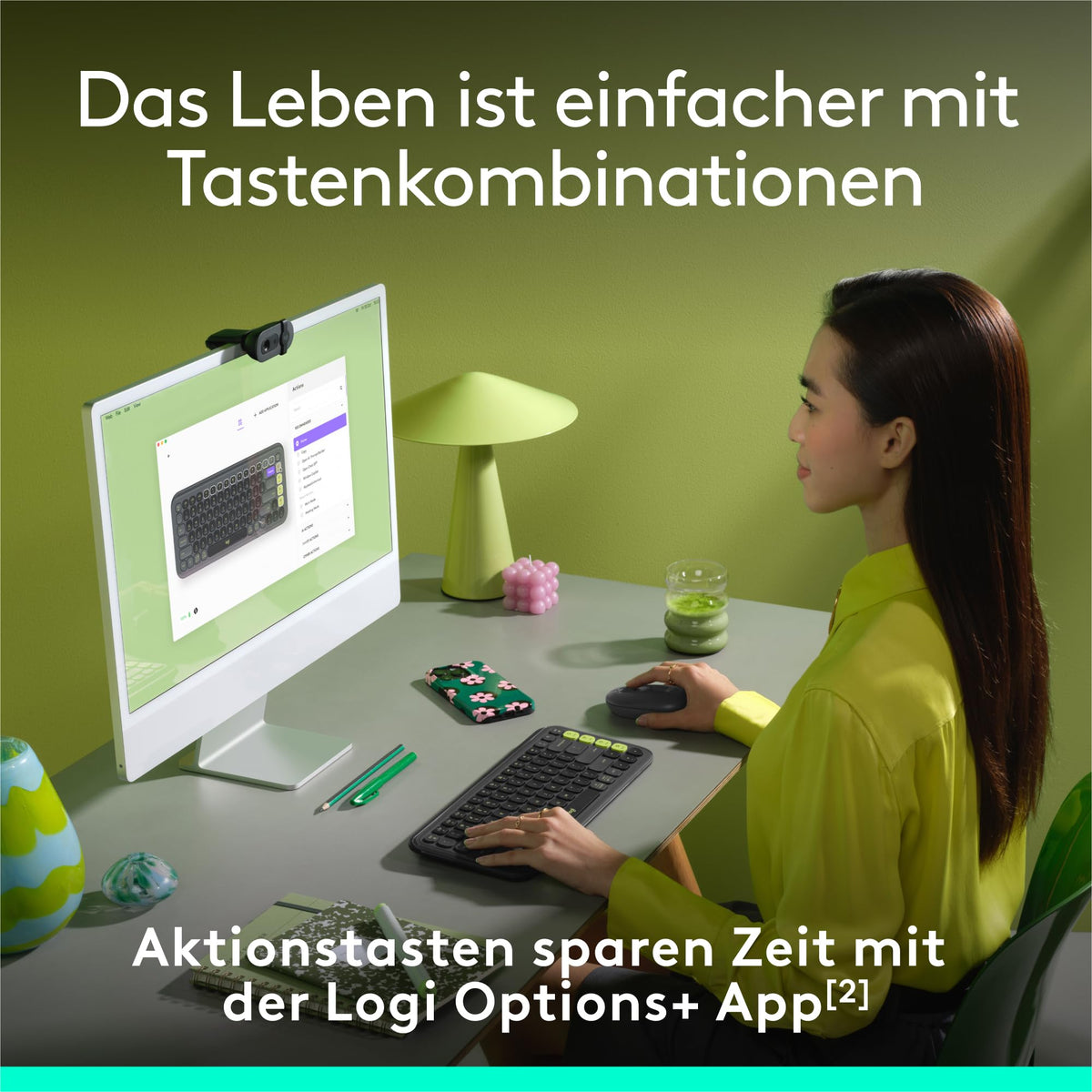 Logitech POP ICON KEYS tastatură Bluetooth fără fir (Grafit) - 920-013059