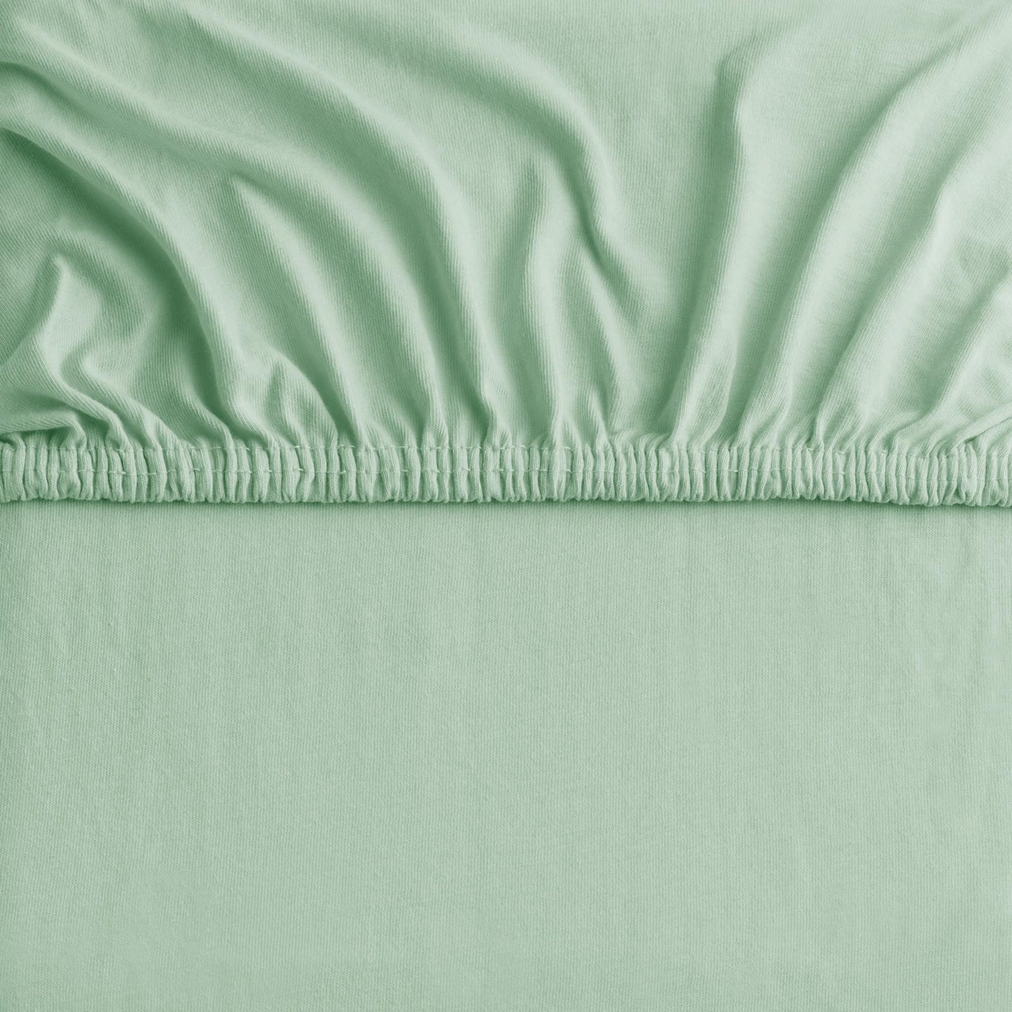 DecoKing fitted sheets 200x220 220x240 cm 100% combed cotton mint light green fitted sheets jersey box spring bed Amber 200 x 220 220 x 240