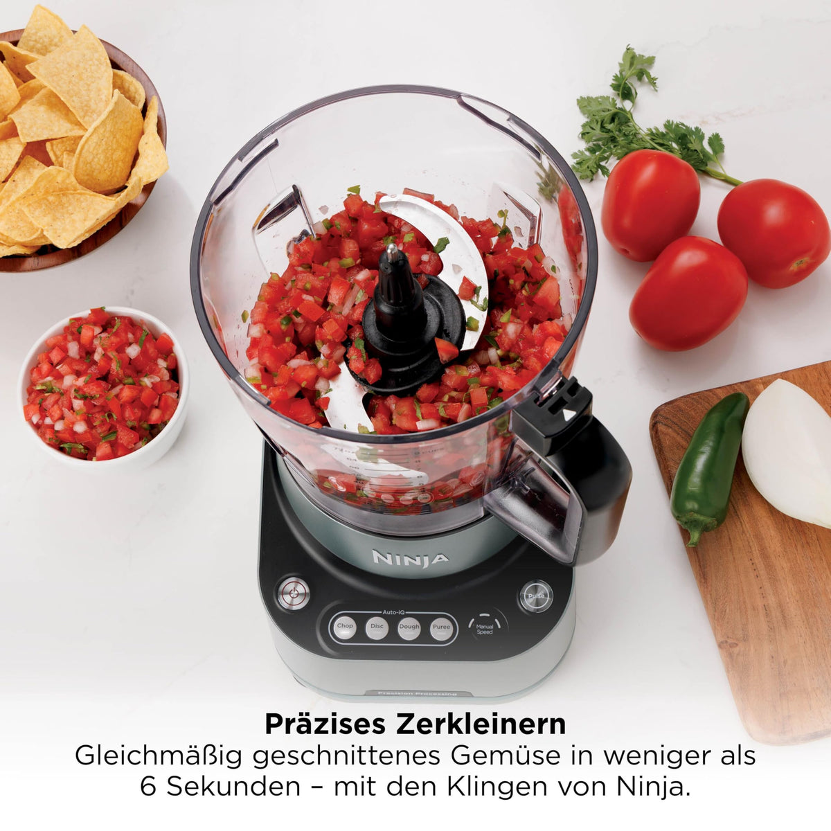 Ninja PrecisionPro 2,1 l robot de bucătărie, piese potrivite pentru mașina de spălat vase - BZ651EU