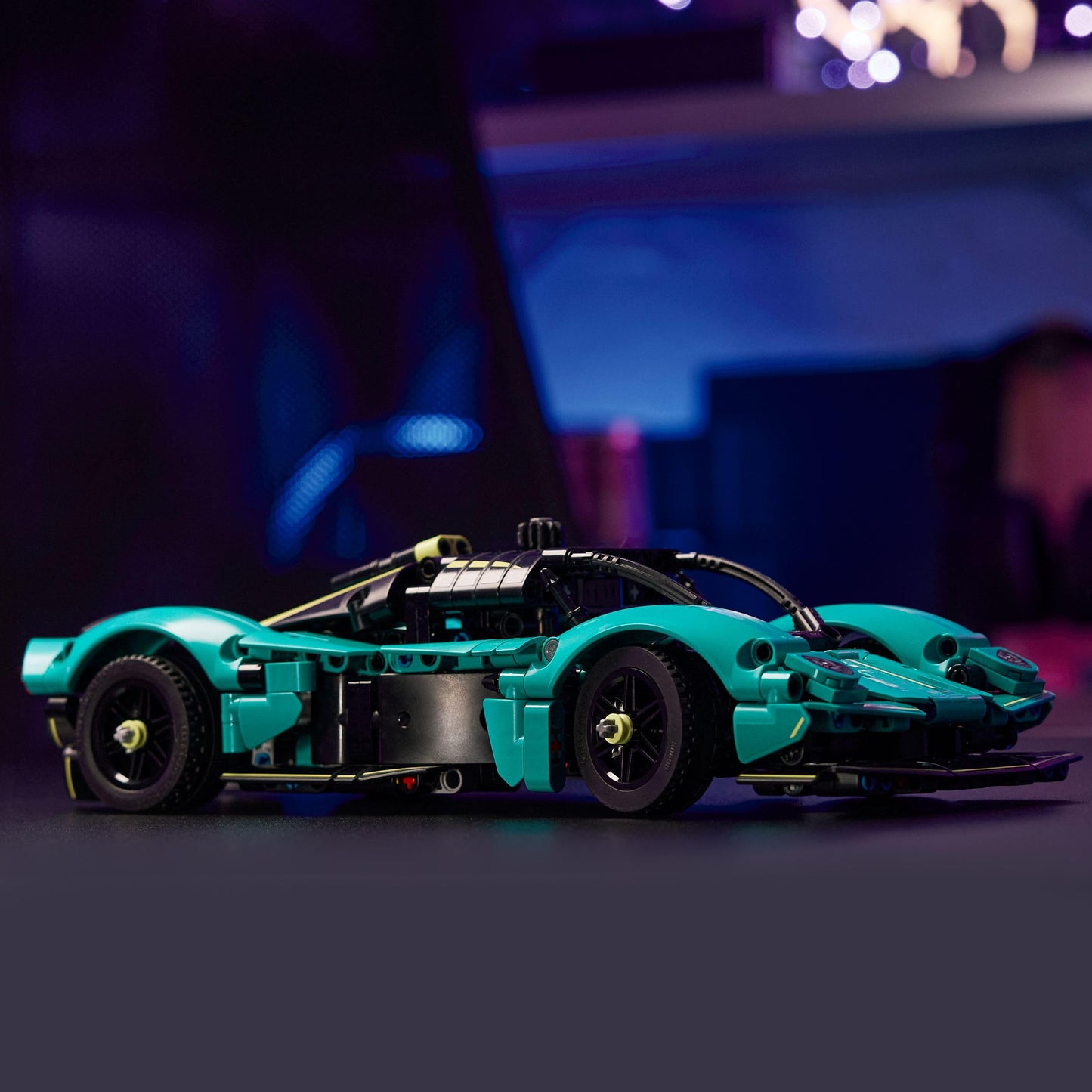 LEGO Technic Aston Martin Valkyrie racing car toy - model building set with V12 engine and opening wing doors - collector's gift for boys and girls aged 9 and up - 42208