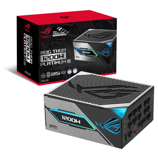 ASUS ROG Thor 1200W Platinum III Equalizer ATX Gaming Power Supply - 90YE00V7-B0NA00