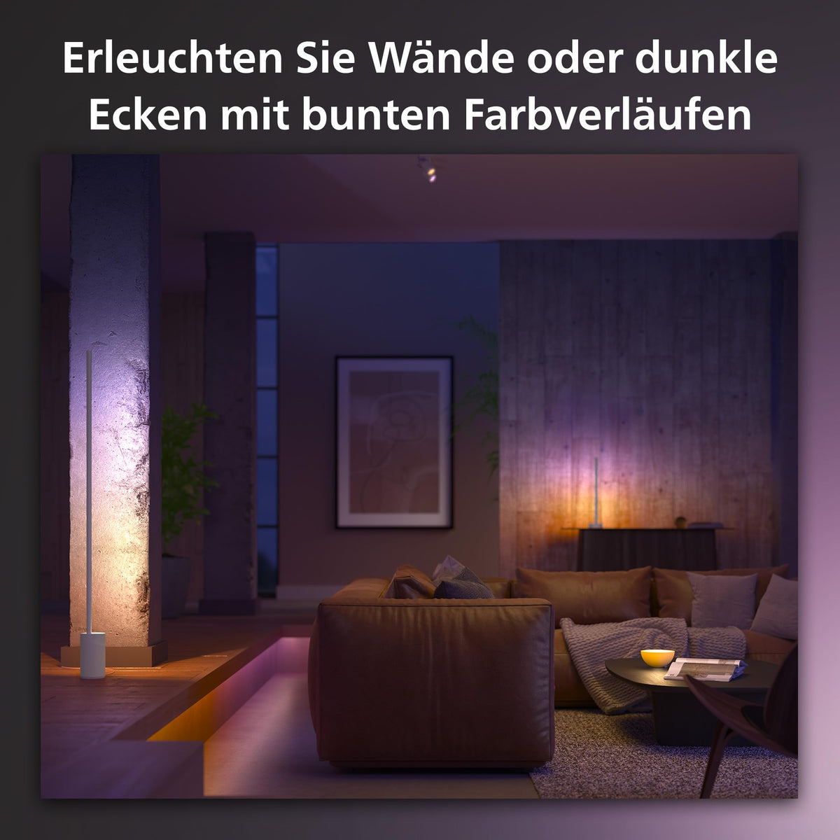 Philips Hue Gradient Signe Table Lamp, Light Column, White - 915005986901