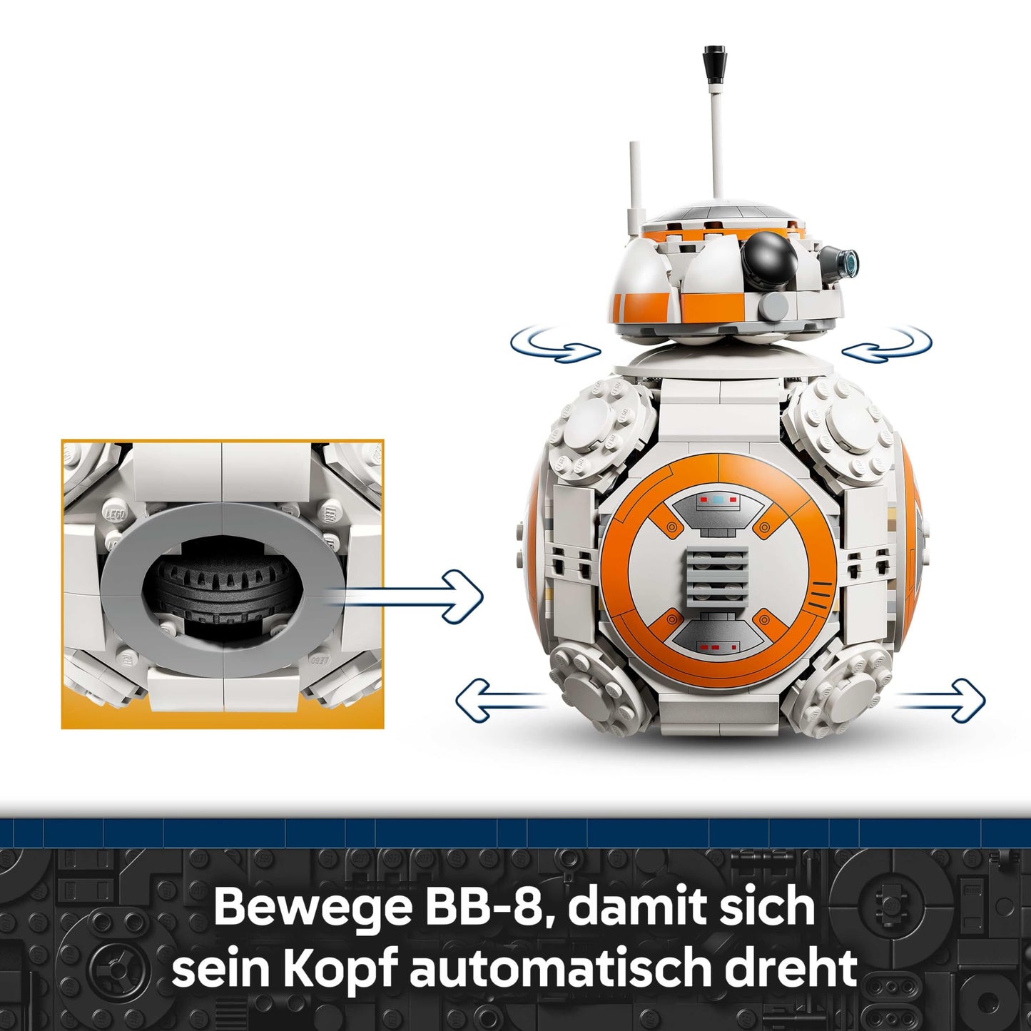 LEGO Star Wars 75452 The Astromech Droid BB-8 - Collectible toy for playing and displaying - DIY decoration - Gift for children, boys, girls and all fans aged 10 and over