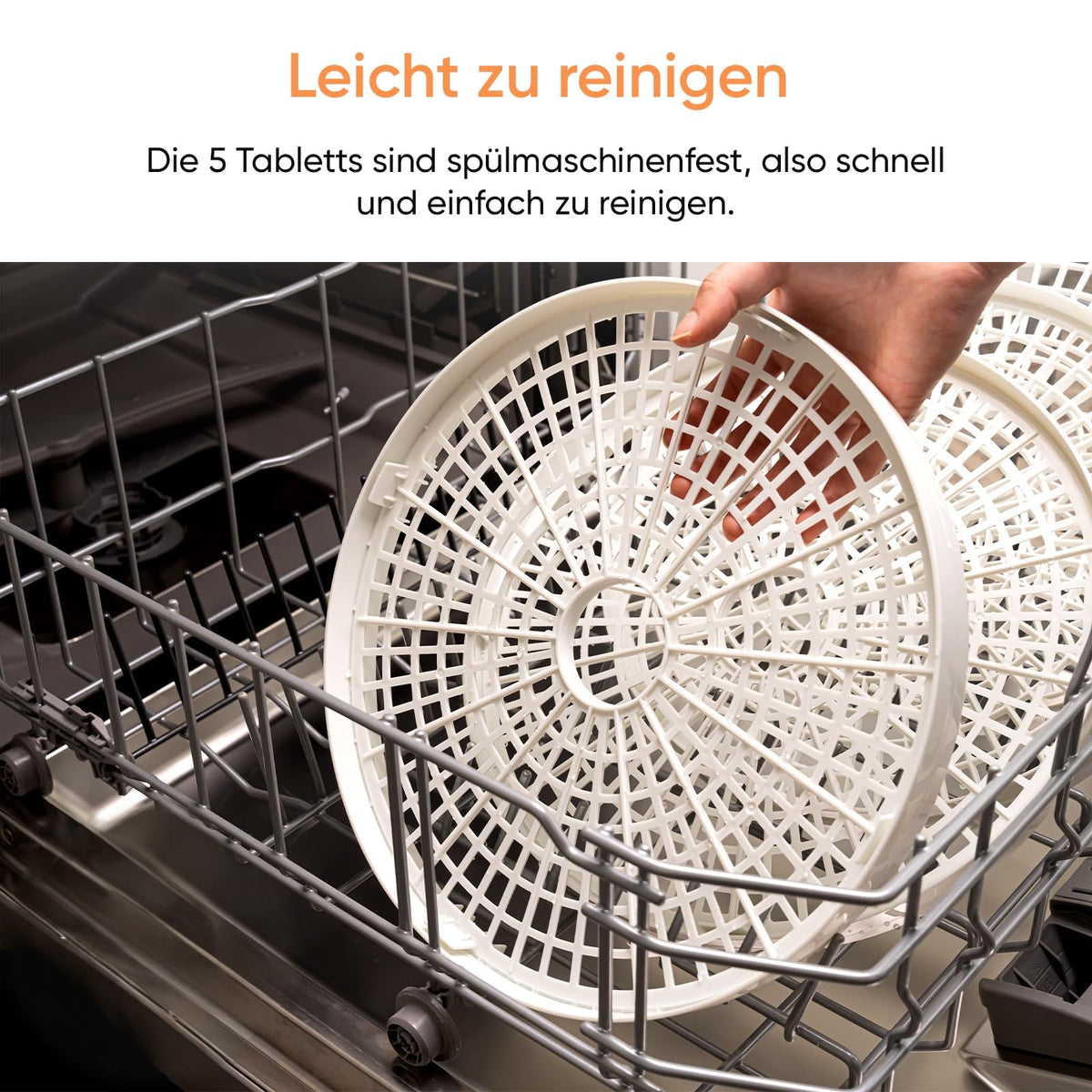 Cosori Dörrautomat, Food Dehydrator, 5 Tabletts, 350W, Alb - 051