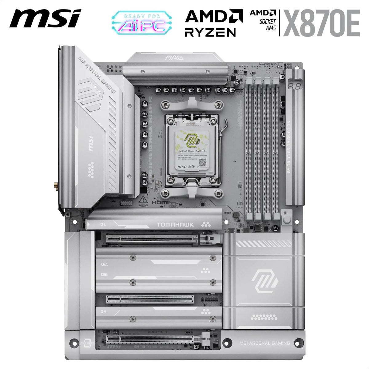 MSI MAG X870E Tomahawk MAX WiFi PZ - AM5 ATX Mainboard - 7E84-002R