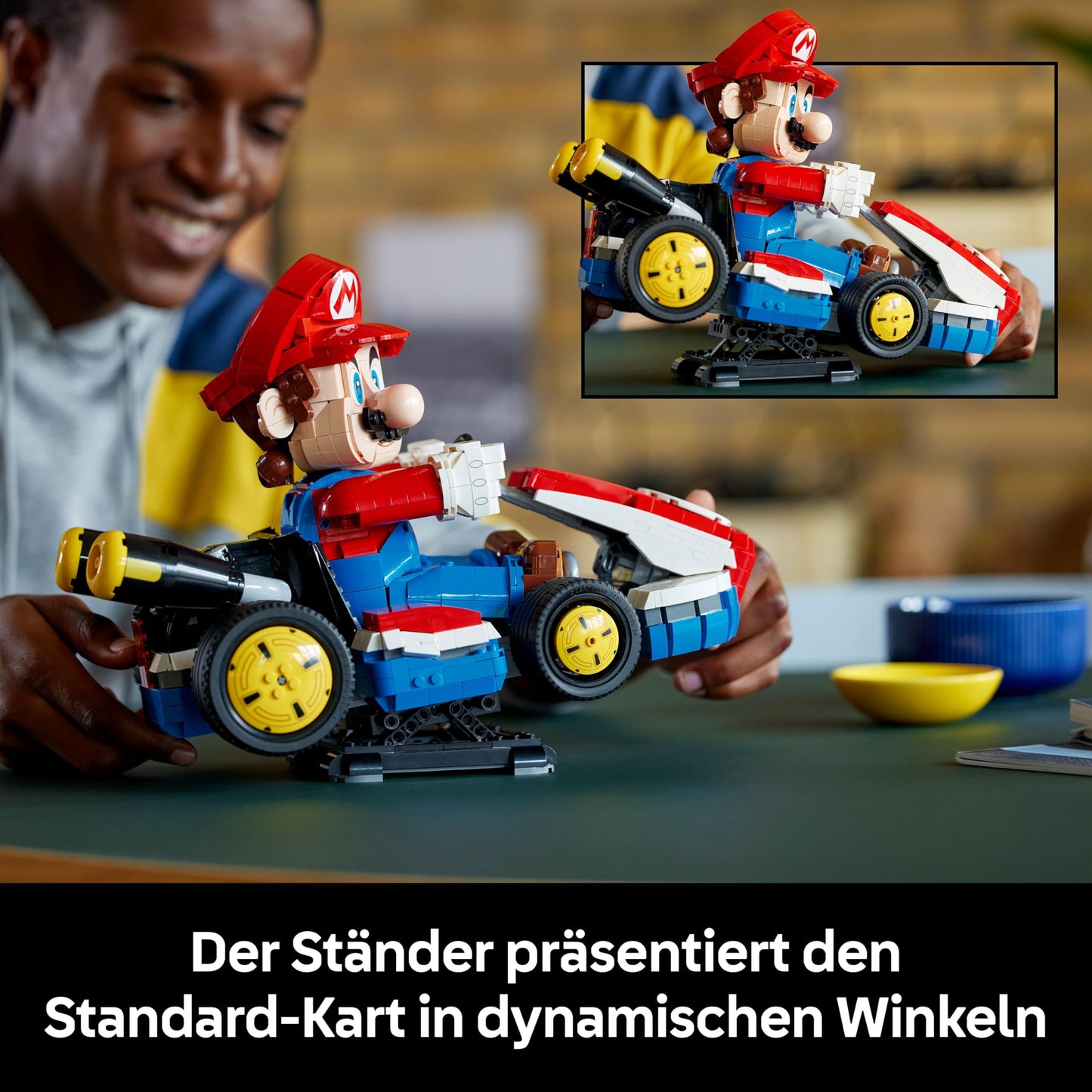 LEGO Super Mario: Mario Kart: Mario & Standard Kart - Nintendo figure and buildable car for gaming fans - model building for adult gamers and video game fans - 72037