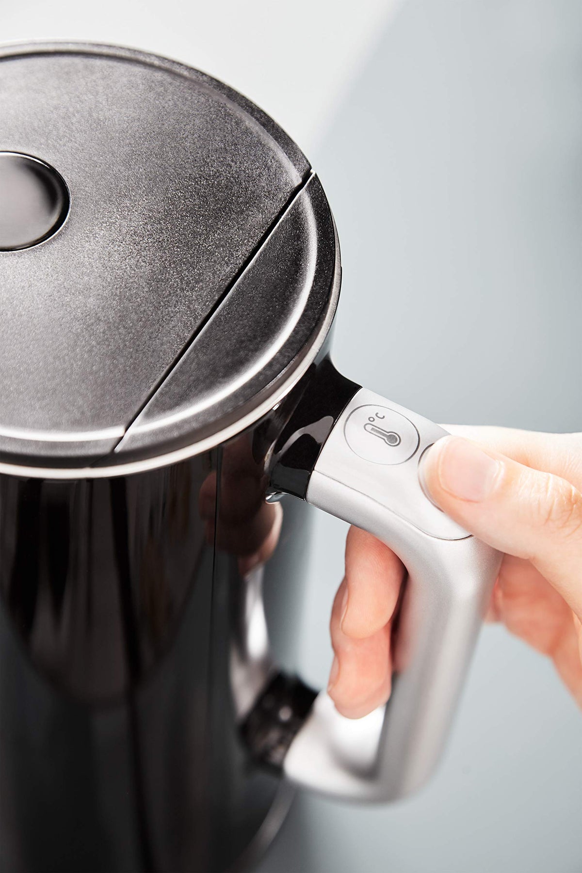 Krups Smart'n Light Fierbător de apă, 5 temperaturi, capacitate de 1,7 litri, interior din oțel inoxidabil, dublu perete, negru, BW801810