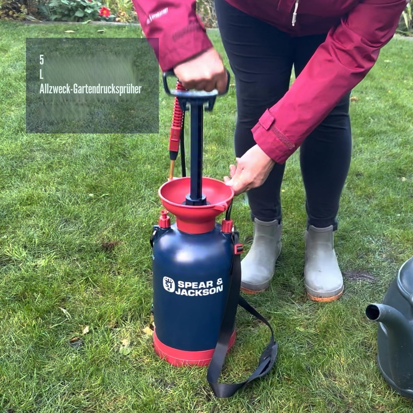 Spear & Jackson 5LPUMP 5-liter universal pressure sprayer with pump function - Amazon Exclusive