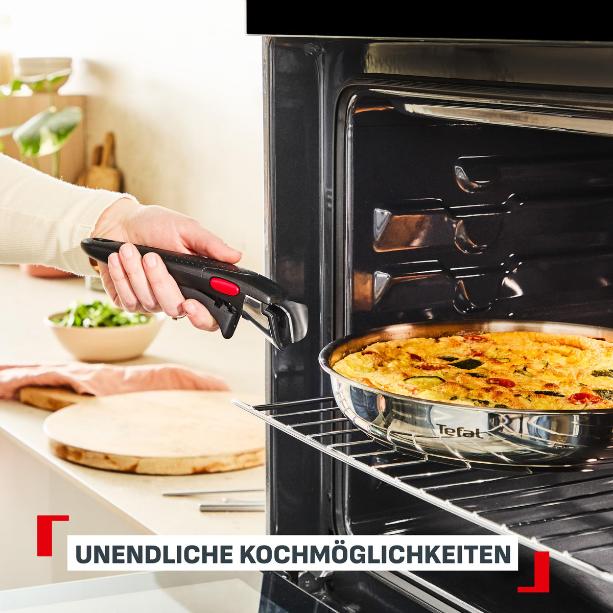 Tefal Ingenio Comfort Max oțel inoxidabil neacoperit - L968SJ34