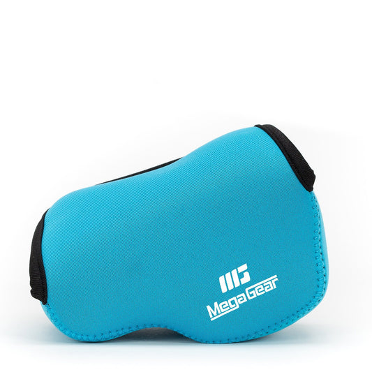 MegaGear Ultralight Neoprene Camera Case Compatible with Sony Alpha A6400, A6500, A6300, A6000 (16-50mm) - Blue - MG064
