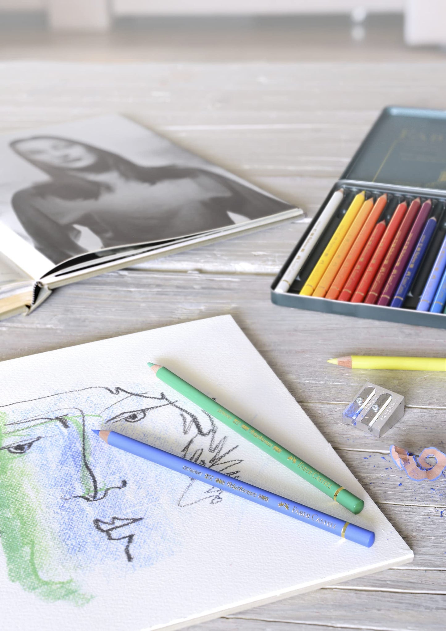 Faber-Castell - Polychromos colored pencils set 24 colors metal case - 110024