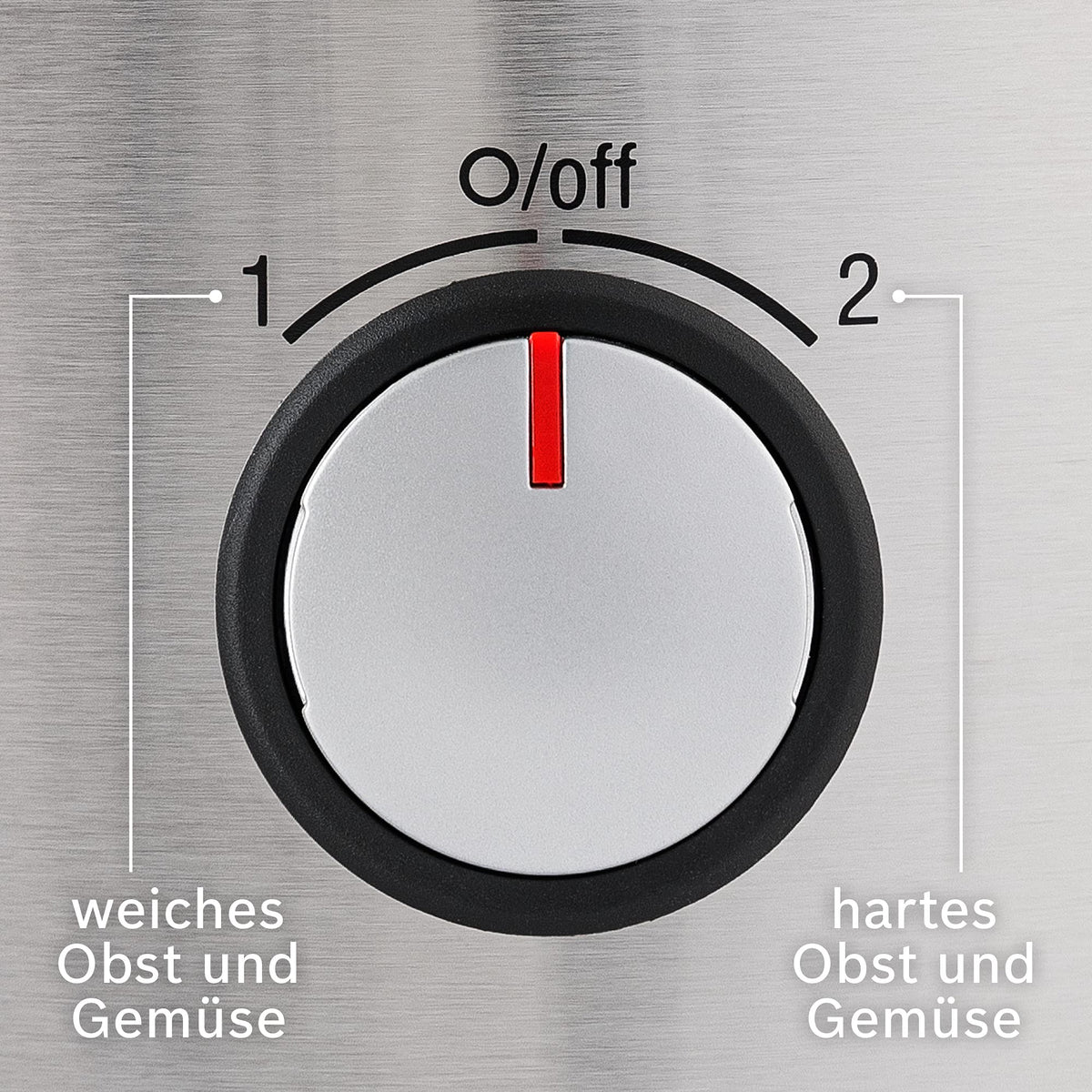 Bosch Hausgeräte Juicer VitaJuice 3 MES3500, electric juice press for fruits and vegetables, large feeding chute, 1.25l juice container, multiple speeds, dishwasher safe, 700 W, blue/silver, stainless steel
